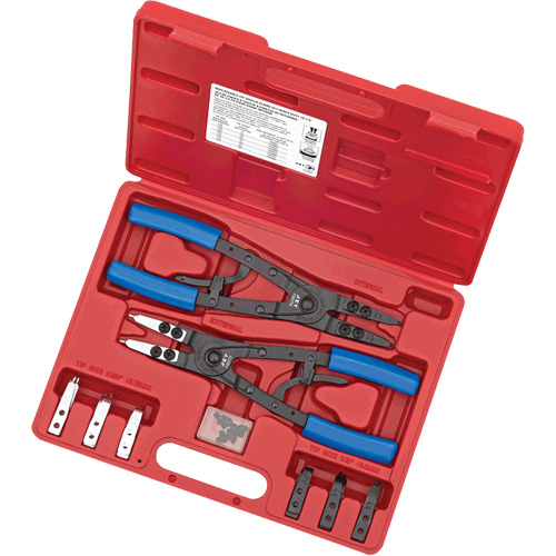 SRP-10S Heavy-Duty Ratcheting Snap Ring Pliers Set, 10 Pieces Brunswick Fyr & Safety