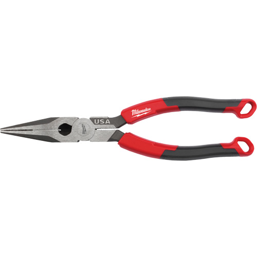 Long Nose Comfort Grip Pliers, 8" L Brunswick Fyr & Safety