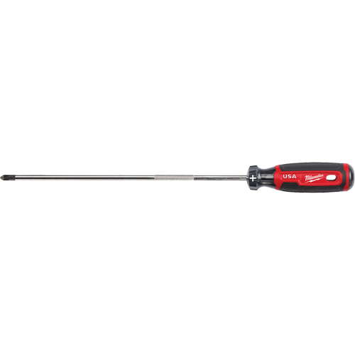 Phillips Screwdriver, #2 Tip, Round, 363 mm L, Cushion Grip Handle Brunswick Fyr & Safety
