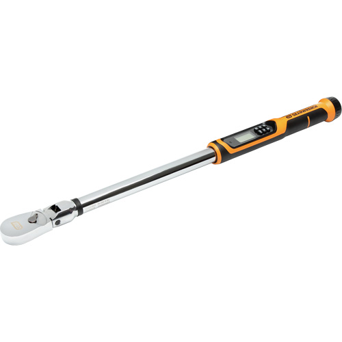 Flex Head Torque Wrench with Angle, Electronic, 1" Square Drive, 25 - 250 ft-lbs./301 - 3010 in-lbs. Brunswick Fyr & Safety