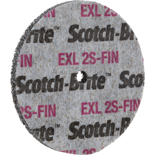 Meule homog&egrave;ne Scotch-Brite EXL, 3" x 1/2", Arbre de 1/4" Brunswick Fyr & Safety