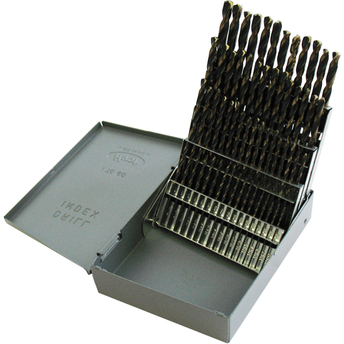 Jobber Length Drill Set, 60 Pieces, High Speed Steel Brunswick Fyr & Safety