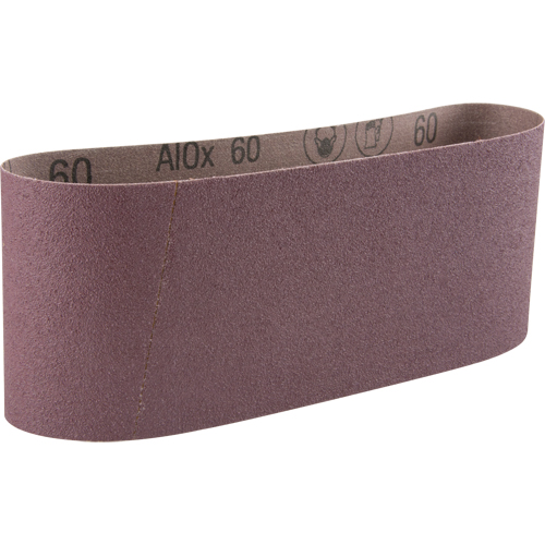 Cloth Belt 341D, 4" W x 24" L, Aluminum Oxide, 60 Grit Brunswick Fyr & Safety