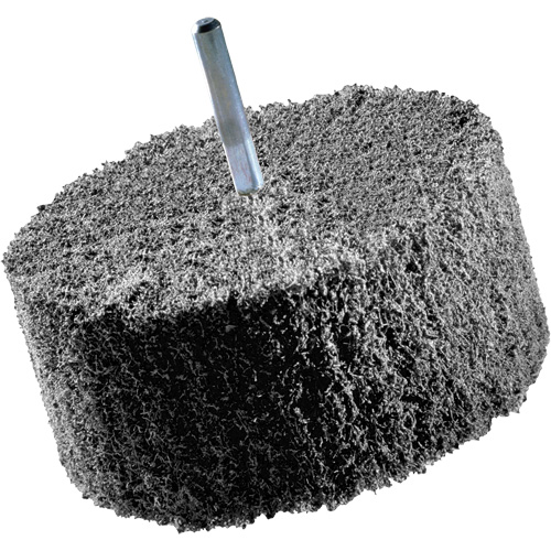 Meules de finition Scotch-Brite, 8" x 2", Arbre de 3" Brunswick Fyr & Safety