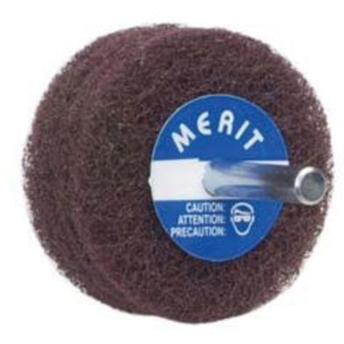 Abrasotex Non-Woven Disc Wheel, 3" Dia. x 1" W, 1/4" Arbor, Aluminum Oxide Brunswick Fyr & Safety