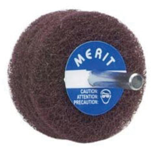 Abrasotex Non-Woven Disc Wheel, 3" Dia. x 1" W, 1/4" Arbor, Aluminum Oxide Brunswick Fyr & Safety