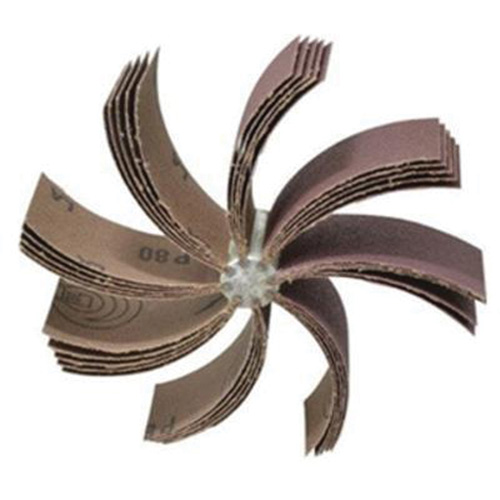 Plain Flap B-830 Bore Polisher, Aluminum Oxide, 80 Grit, 6-3/4" x 1-1/2" Brunswick Fyr & Safety
