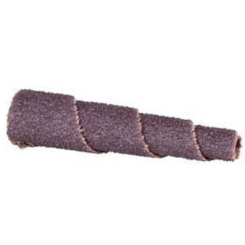 ALO Spiral Cartridge Roll, 100 Grit, 5/8" Dia., Aluminum Oxide, 1-1/2" L, 1/8" Arbor Brunswick Fyr & Safety