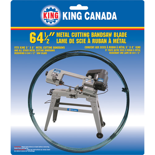 Lame de scie &agrave; ruban en m&eacute;tal, Acier au carbone, 64-1/2" lo x 1/2" la x &eacute;paisseur 0,025", 10 dents par pouce Brunswick Fyr & Safety