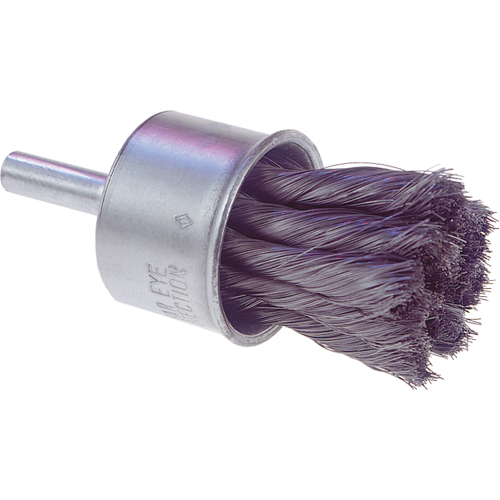 Brosses mont&eacute;es &agrave; fils nou&eacute;s, 1/2" dia., dia. Des fils 0,0104", Tige 1/4" Brunswick Fyr & Safety