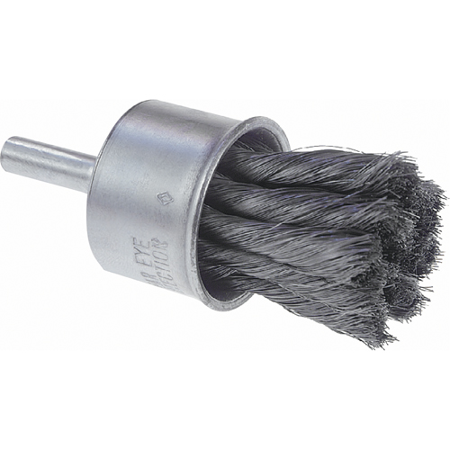 Brosses mont&eacute;es &agrave; fils nou&eacute;s, 1" dia., dia. Des fils 0,006", Tige 1/4" Brunswick Fyr & Safety