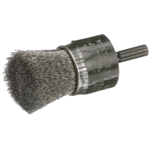 Brosse mont&eacute;e &agrave; fils ondul&eacute;s, 1", Fils 0,006" Brunswick Fyr & Safety