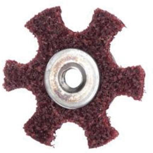 Abrasotex Surface Preparation Star, 3" Dia., Medium Grit, Aluminum Oxide Brunswick Fyr & Safety