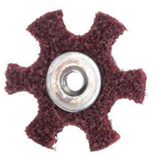 Abrasotex Surface Preparation Star, 2" Dia., Medium Grit, Aluminum Oxide Brunswick Fyr & Safety