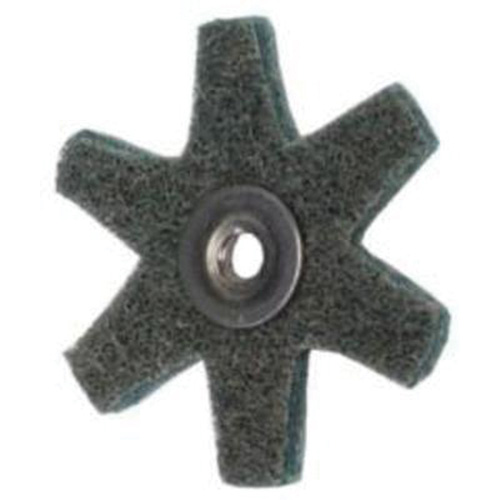 Disque abrasif en forme d'&eacute;toile pour pr&eacute;paration de surface Abrasotex , 2" dia., Grain Tr&egrave;s fin, Oxyde d'aluminium Brunswick Fyr & Safety