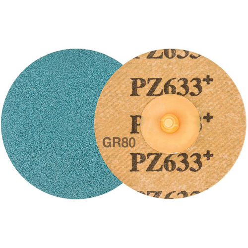 TWIST TOPCUT Sanding Disc, 3" Dia., 80 Grit, Zirconium Brunswick Fyr & Safety