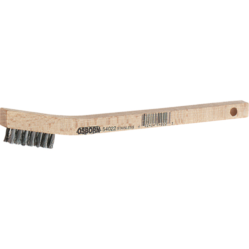 Petites brosses de nettoyage, Acier inoxydable, 3 x 7 rangs de fils, Longueur 7-3/4" Brunswick Fyr & Safety