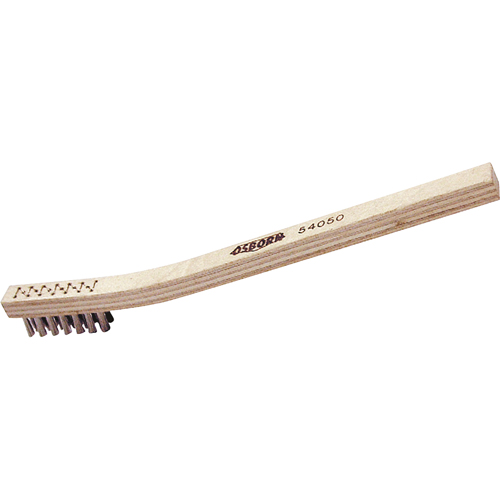 Petites brosse de nettoyage, Acier inoxydable, 3" x 7" rangs de fils, Longueur 7-1/2" Brunswick Fyr & Safety