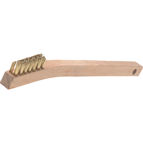 Brosses de grattage &agrave; petit manche, garnissage en V, Acier inoxydable, 3 x 7 rangs de fils, Longueur 7-7/8" Brunswick Fyr & Safety