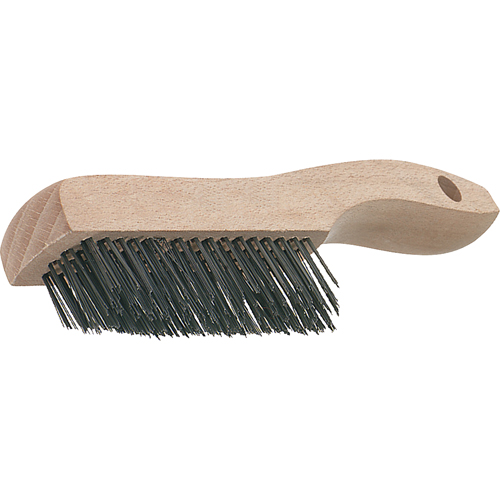 Brosses de grattage &agrave; manche &agrave; patin, garnissage en V, Acier, 4 x 16 rangs de fils, Longueur 19-3/4" Brunswick Fyr & Safety
