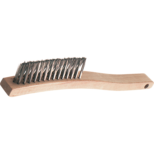 V-Groove Long Handle Scratch Brushes, Stainless Steel, 3 x 14 Wire Rows, 13-3/4" Long Brunswick Fyr & Safety