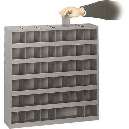 Adjustable Storage Bin Cabinet, Steel, 36 Drawers, 23-3/4" x 4-3/4" x 23-3/4", Grey Brunswick Fyr & Safety