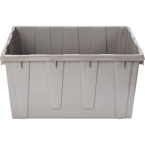 Nesting Container, 21.1" W x 17.7" D x 12" H, Grey Brunswick Fyr & Safety