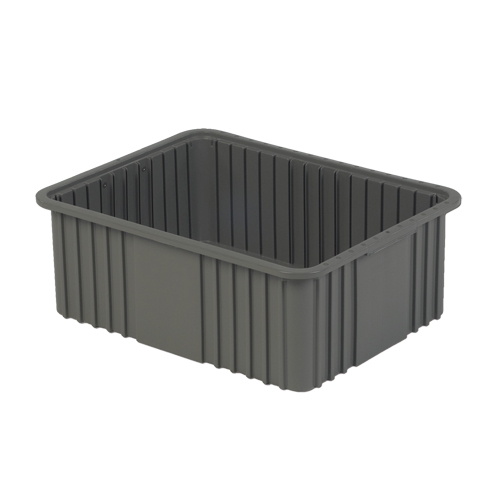 Divider Box, Polyethylene, 20.9" W x 15.9" D x 8" H, Grey Brunswick Fyr & Safety