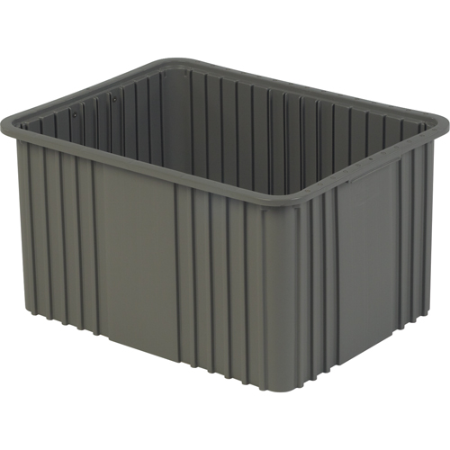 Divider Box, Polyethylene, 20.9" W x 15.9" D x 12" H, Grey Brunswick Fyr & Safety