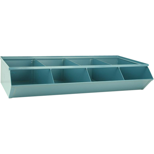 Sectional Bin Units, 100 lbs. Cap., 37" W x 18-3/4" D x 7-1/2" H, Blue Brunswick Fyr & Safety