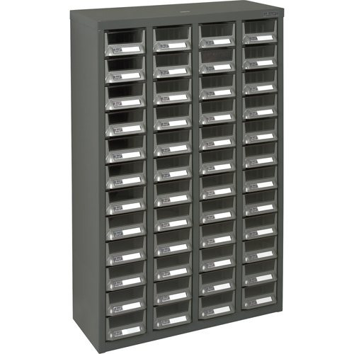 Casiers pour pi&egrave;ces KPC-400, Acier galvanis&eacute;, 48 tiroirs, 22-3/5" x 8-7/10" x 36-9/10", Gris Brunswick Fyr & Safety