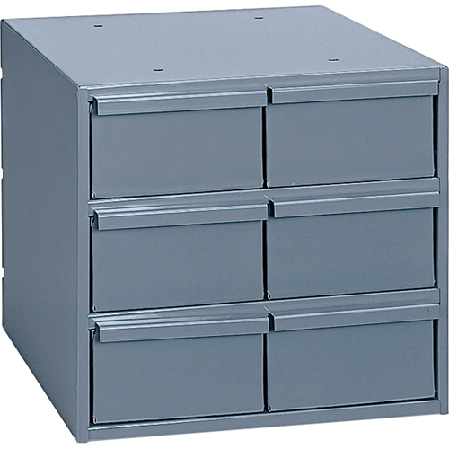 Casiers &agrave; tiroirs industriels, 6 tiroirs, 11-3/4" la x 11-5/8" p x 10-7/8" h, Gris Brunswick Fyr & Safety