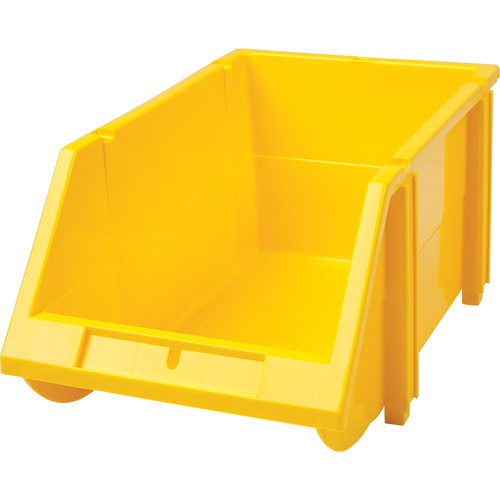Stack & Hang Bin, 5-7/8" W x 4-11/16" H x 9-13/16" D, Yellow Brunswick Fyr & Safety