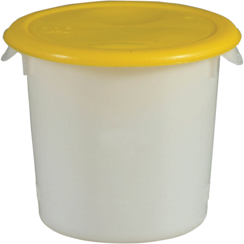 Contenants ronds, 7-4/5" ha x 8-1/2" p, Capacit&eacute; de 3,79 L, Blanc Brunswick Fyr & Safety