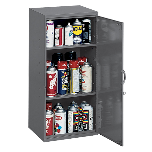 Utility Cabinet, Steel, 2 Shelves, 30" H x 13-3/4" W x 12-3/4" D, Grey Brunswick Fyr & Safety