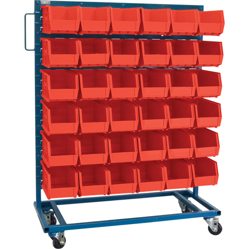Support mobile pour bacs &agrave; un c&ocirc;t&eacute;, &agrave; un c&ocirc;t&eacute;, 36 bacs, 36" la x 16" p x 46-1/2" h Brunswick Fyr & Safety