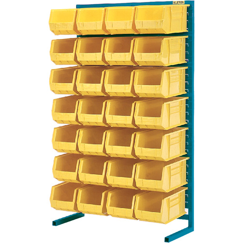 Single-Sided Stationary Bin Rack, 36" W x 12" D x 61" H, 28 Bins Brunswick Fyr & Safety