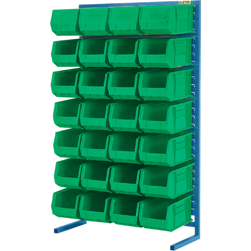 Single-Sided Stationary Bin Rack, 36" W x 12" D x 61" H, 28 Bins Brunswick Fyr & Safety