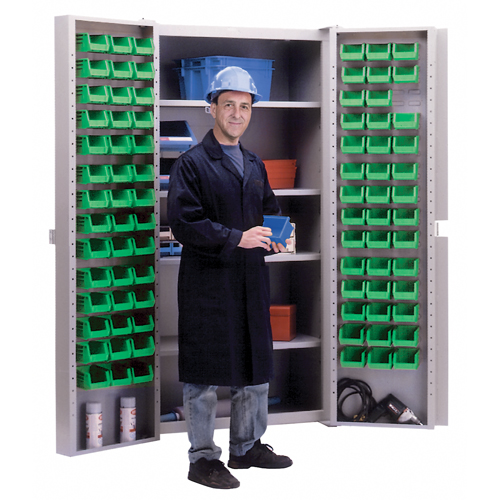 Deep-Door Combination Cabinet, 38" W x 24" D x 72" H, 4 Shelves Brunswick Fyr & Safety