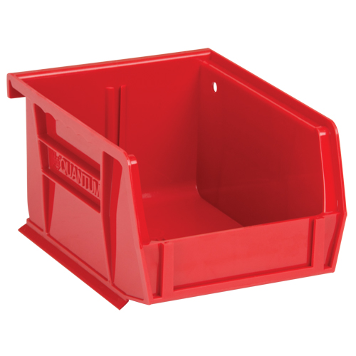 Ultra Stack & Hang Bin, 4-1/8" W x 3" H x 5-3/8" D, Red Brunswick Fyr & Safety