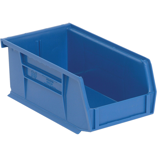 Bacs ultra empilable & suspendable, 4-1/8" la, 3" h x 7-3/8" p, Bleu Brunswick Fyr & Safety