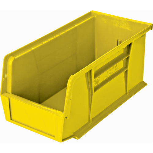 Ultra Stack & Hang Bin, 5-1/2" W x 5" H x 10-7/8" D, Yellow Brunswick Fyr & Safety
