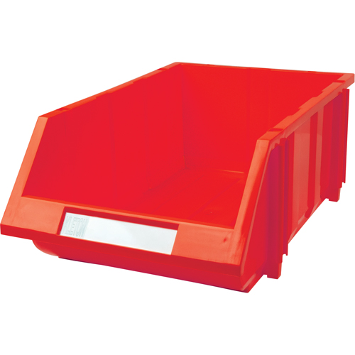 Stack & Hang Bin, 11-13/16" W x 7" H x 17-11/16" D, Red Brunswick Fyr & Safety