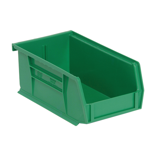 Bacs ultra empilable & suspendable, 4-1/8" la, 3" h x 7-3/8" p, Vert Brunswick Fyr & Safety