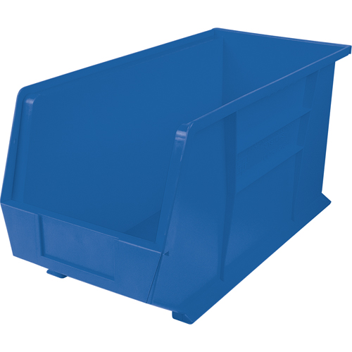 Bacs ultra empilable & suspendable, 8-1/4" la, 9" h x 18" p, Bleu Brunswick Fyr & Safety