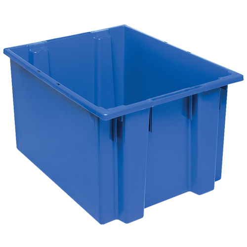 Contenants Stack & Nest, 13" x 23,5" x 19,5", Bleu Brunswick Fyr & Safety