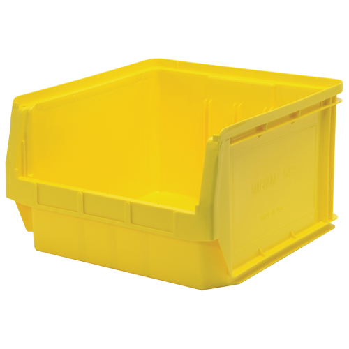 Giant Stacking Containers, 18.375" W x 19.75" D x 11.875" H, Yellow Brunswick Fyr & Safety