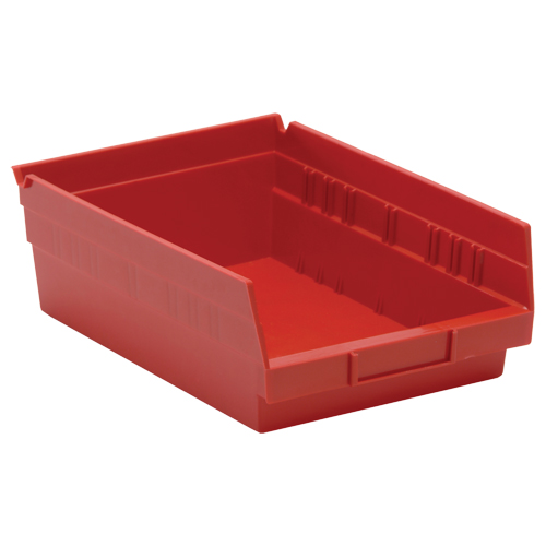 Bacs de rangement pour tablettes, 8-3/8" la x 4" H x 11-5/8" p, Rouge, Capacit&eacute; 30 lb Brunswick Fyr & Safety