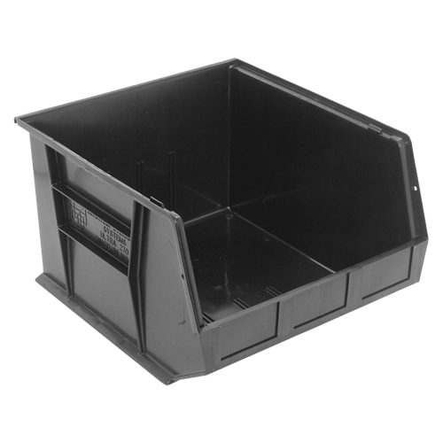 Ultra Stack & Hang Bin, 16-1/2" W x 11" H x 18" D, Black Brunswick Fyr & Safety
