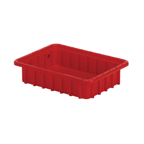 Contenants Divider Box, Poly&eacute;thyl&egrave;ne, 10,8" la x 8,3" p x 2,5" h, Rouge Brunswick Fyr & Safety